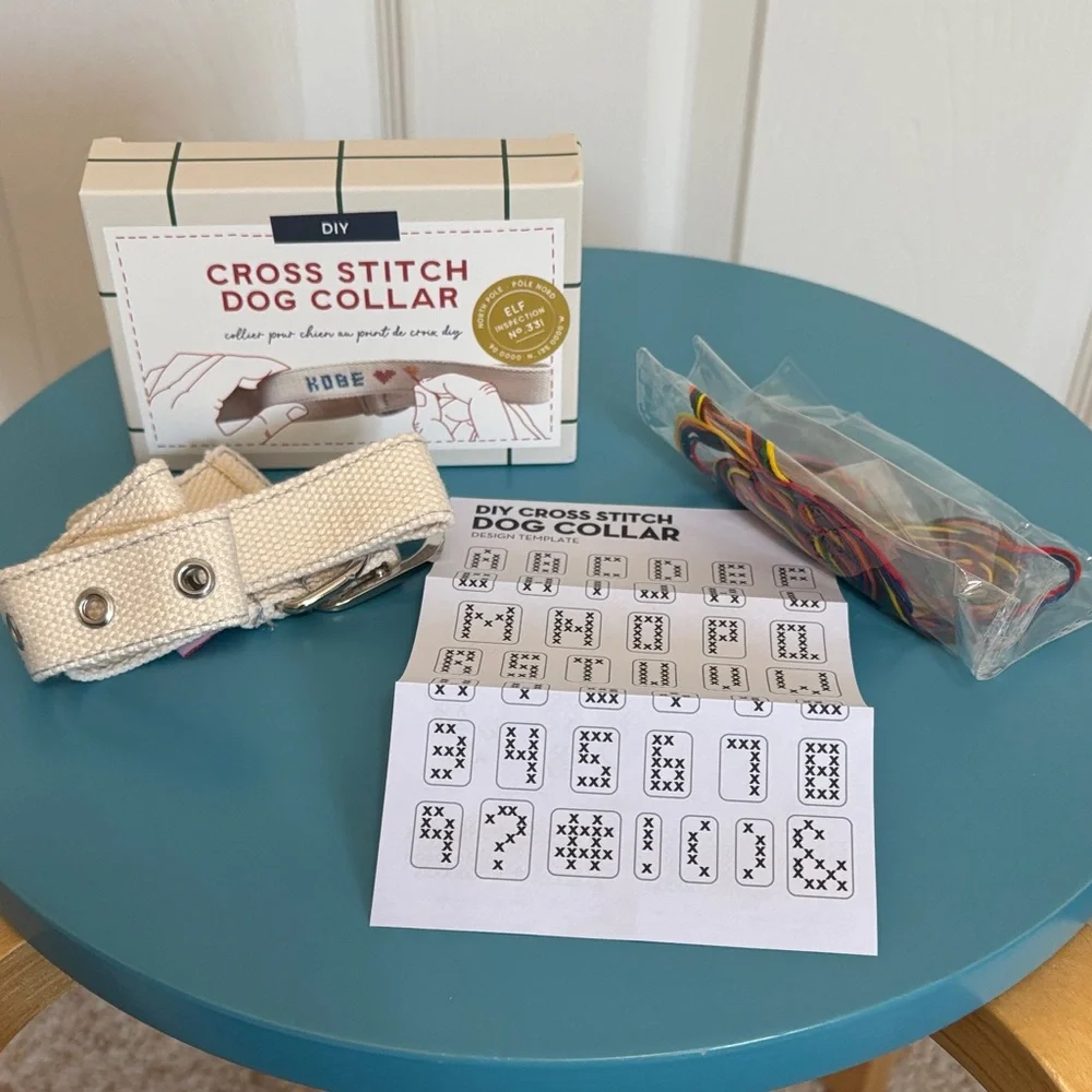 New DIY Cross Stitch Dog Collar Kit